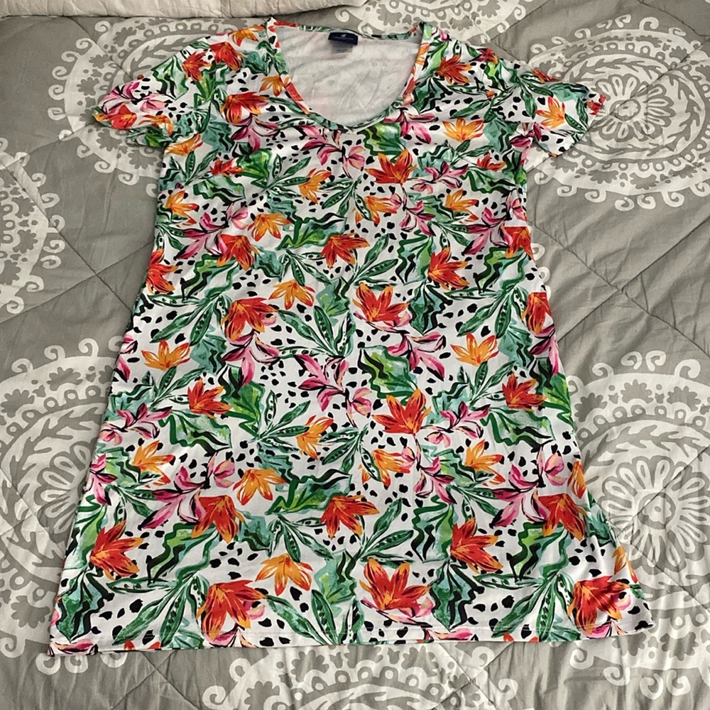 Caribbean Joe Floral Print Dress Size M